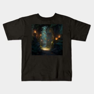 Sparkling Lights in the Forest Kids T-Shirt